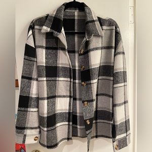 Black & White Plaid Flannel